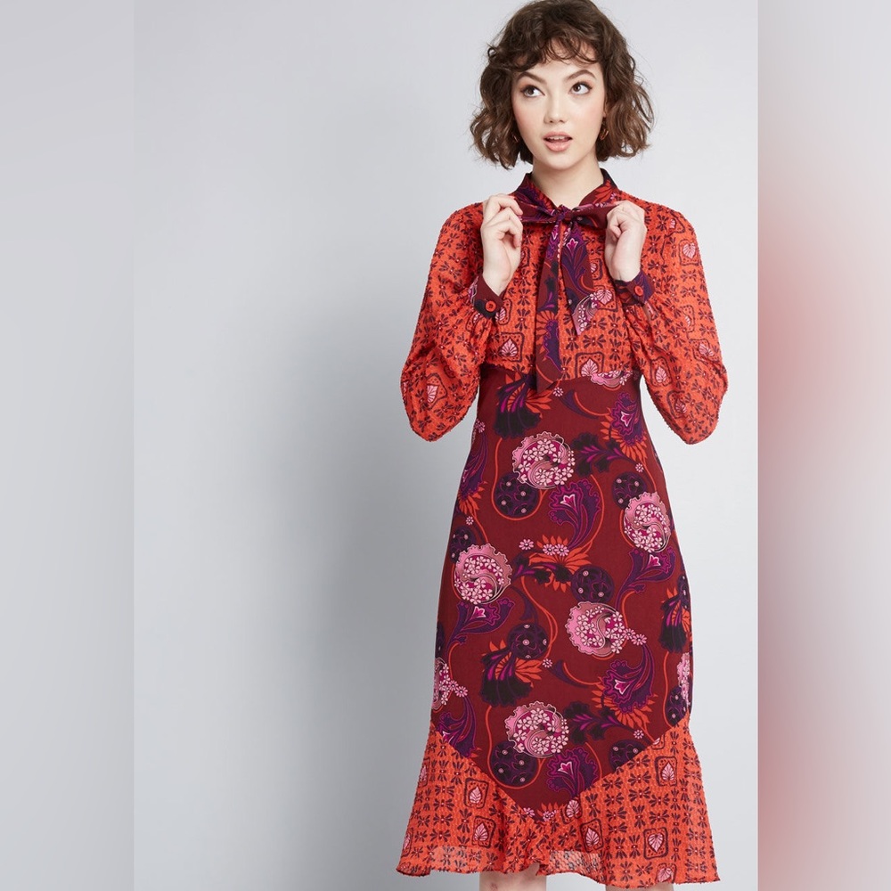ModCloth x Anna Sui Unforgettable Flair A-Line Dress